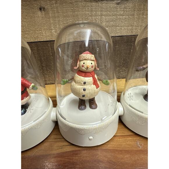 Christmas Hallmark Holiday Happy Tappers Set Of 4 - Picture 4 of 8